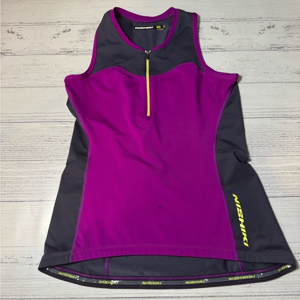 Nishiki‎ Women's Bike Purple and Gray Tank Top